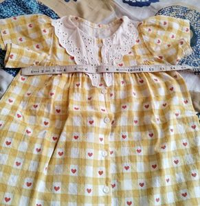 💛❤️Girls Cotton Summer Dress