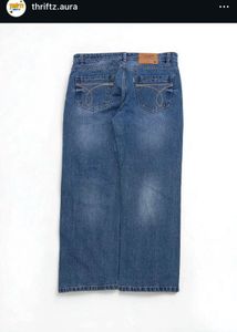 Ripped Wide Leg Baggy Jeans