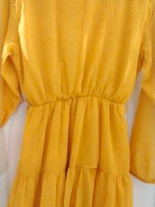 Yellow Tiered Dress