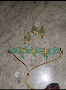 Mint Green Indian Jewelry Set