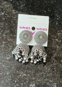 Oxidise silver Jhumka Earrings
