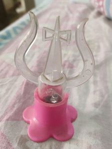 Old Plastic Trishul Written OM on it( Lord Shiva blessing)