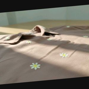 Winter floral jacket.