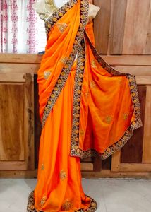 Beautiful Saree With Blouse ❤️