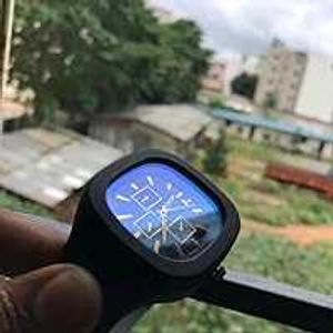 Sleek Black Watch With Gift Box Packaging
