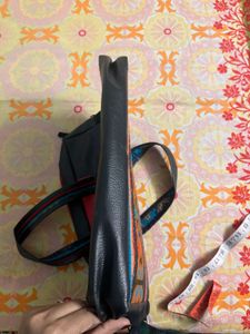 Leather Laptop Bag With Detailing