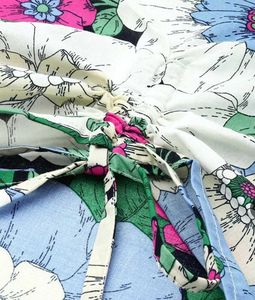 Floral Print Cinched Top
