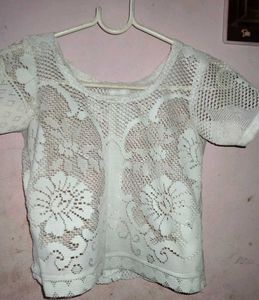 Vintage White Lace Top