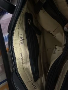 Lavie Black Snakeskin Tote Bag