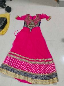 Elegant Pink Anarkali Suit