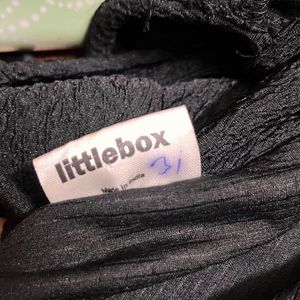 Summertime Casual Black Mini Dress (m)