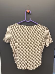 Patterned Crop Top