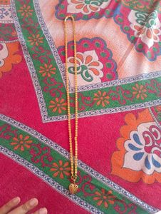 1 Gram Gold Heart Pendant Chain With Garenti
