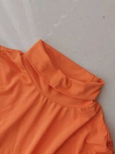 Orange Bodysuit Top