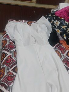 White Flowy Jumpsuit