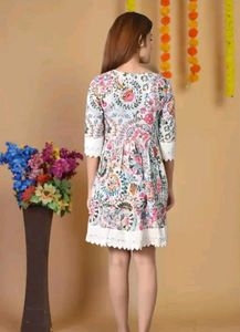 A Line Floral Kurti