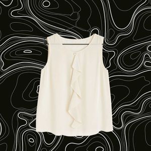 Elegant Ruffle Front Top