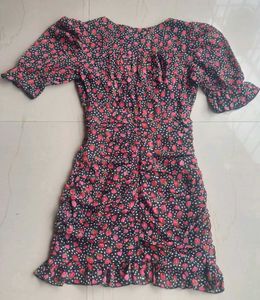 Atmosphere Black Floral Bodycon Mini Dress