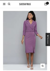 Sassfras Purple Dress