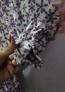 Floral Puff Sleeve Mini Dress