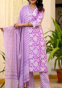Floral Print Kurta Set