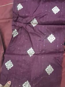 Different shades of Brown and Maroon blouse materi