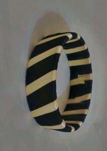 Black And Golden Combination Bangle