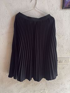 Pleated Black Skirt