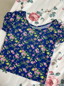 Floral Print Crop Top