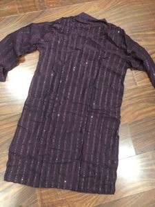 Republic Striped Purple Kurta
