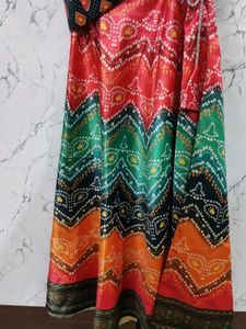 Multi colored Lehenga Choli Duppatta Set (6-8yrs)