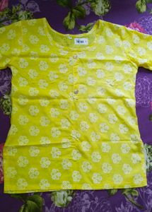 Beautiful Yellow Kurti ..