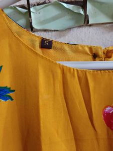 Combo Of  Floral Maxi Dress &amp; Short Anarkali Kurti