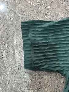 Green Textured T-Shirt
