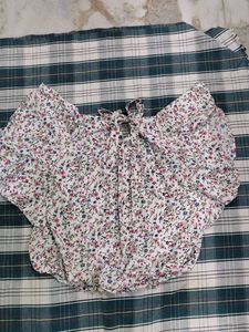 Floral Tie-Back Top
