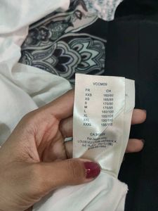Luxury Louis Vuitton Graphic Tee With Chains