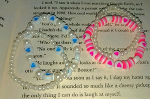 Colorful Heart Bead Bracelet Set