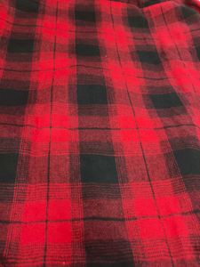 Red &amp; Black Plaid Flannel Shirt