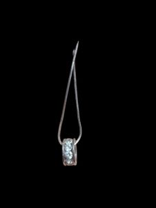 Big Wheel Rotatable Silver Stainless Steel Pendant