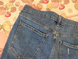 Extensive Ripped Denim Shorts