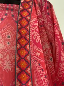 Paisley Print Sheer Jacket Overcoat