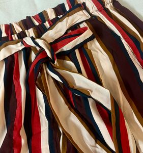 Striped Tie-Waist Shorts