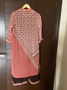 Elegant Printed Layered Kurta (xl)