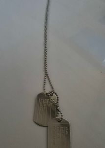 Silver soldier pendant necklace