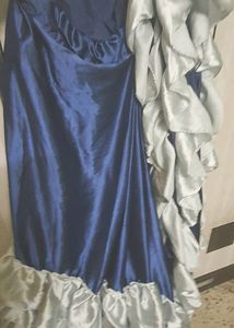 ruffle saree