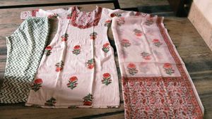 Floral Print Kurta and trouser nice look some time