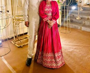 Rose Pink Embroidered Lehenga Choli
