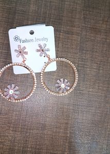 Rose Gold Elegant Hoop Earring