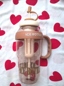 Ice Bottle with Straw