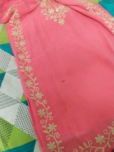Pink Embroidered Kurti
